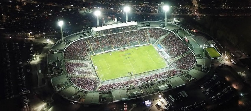 iluminación de estadio